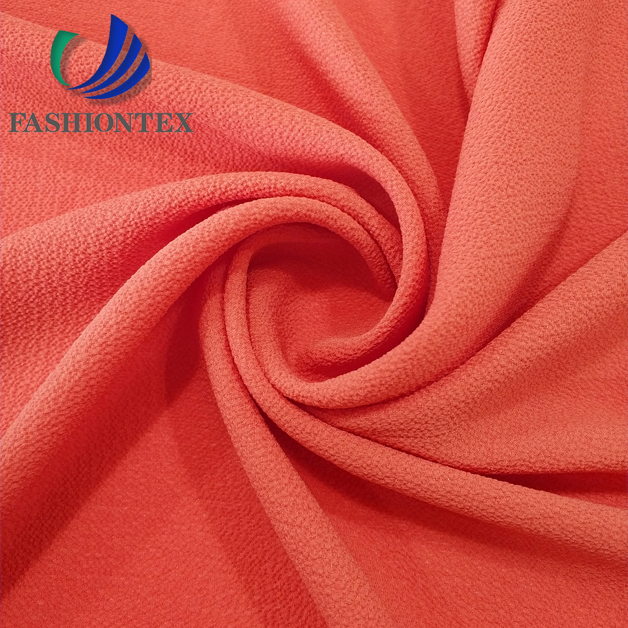 Fashiontex soft chiffon fabric polyester spandex 75/75 bubble fabric