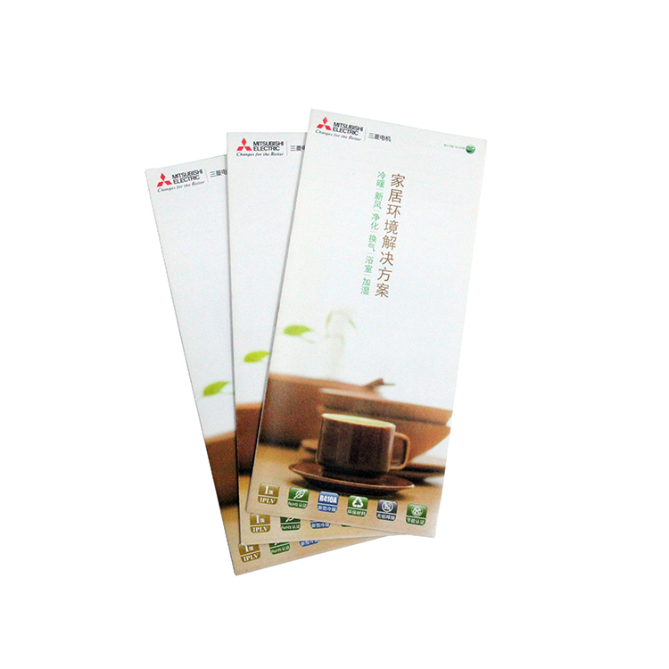 Cheap custom glossy laminated folding flyers brochures printing service