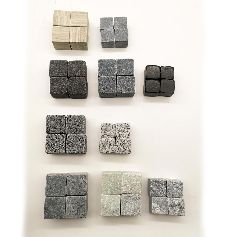 Wholesale natural sandstone granite stone whiskey stones whisky ice cubes chilling rocks