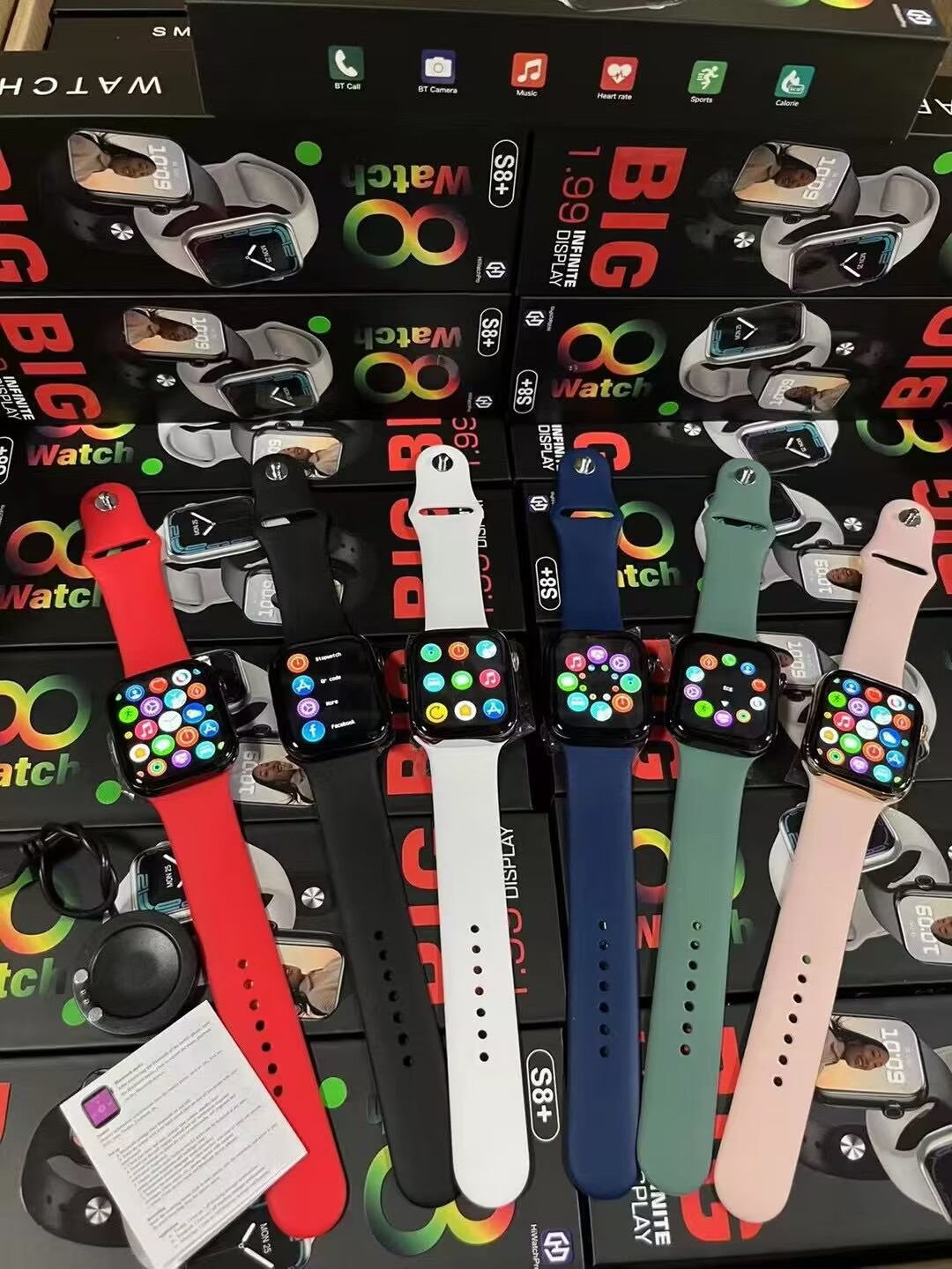2022 new trending T55 Pro Max smart watches with earbuds earphone T55PROMAX reloj fashion band smartwatch