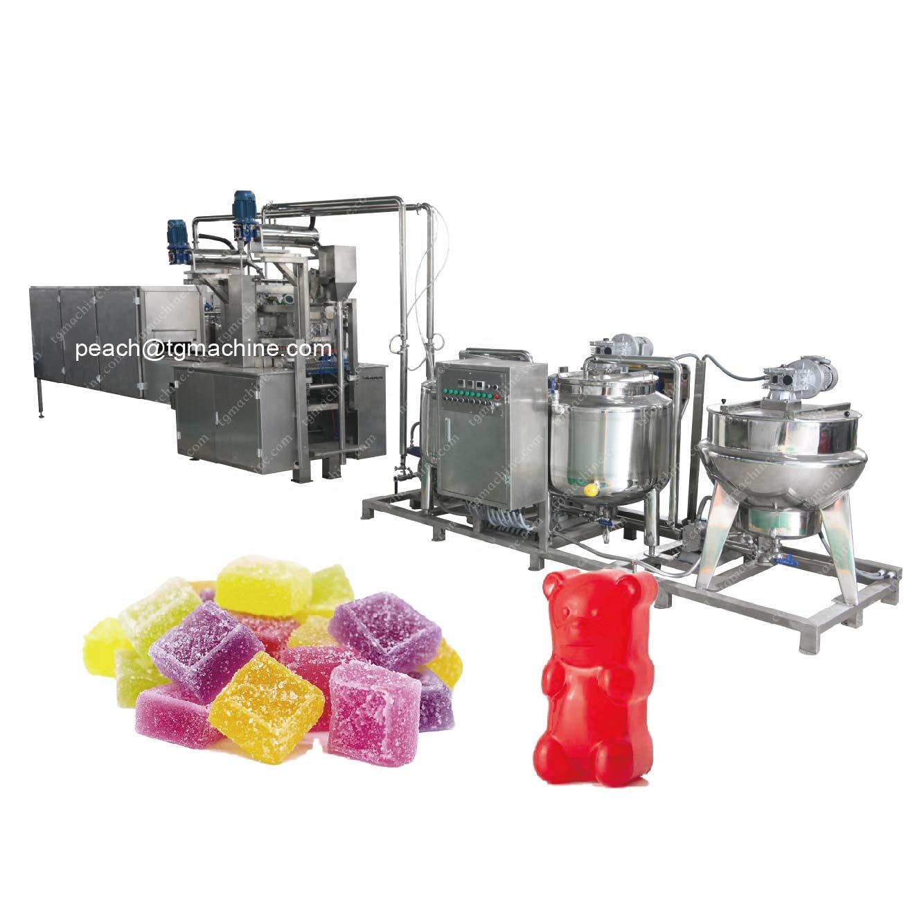 Автоматический Малый Масштаб CBD gummy bear производственная машина
