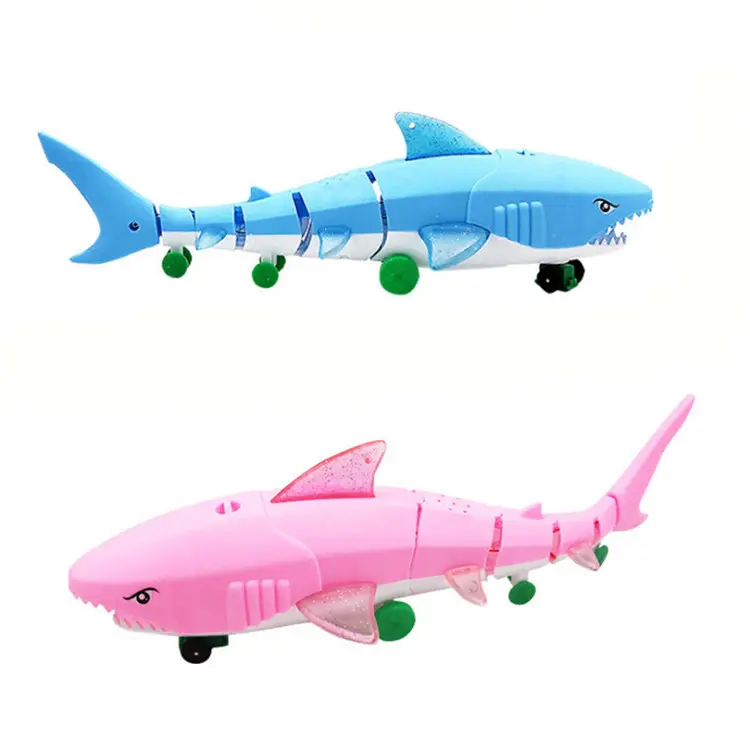 Новая популярная пластиковая светодиодная игрушка в виде акулы со шнурком для детской вечеринки