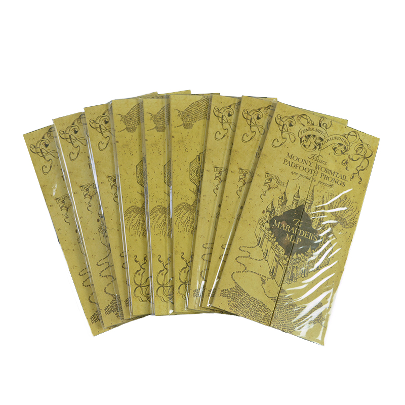 Potters The Marauder's Map Harried Hogwart acceptation Letter Express билетное ожерелье с надписью Дары смерти, банковские монеты и сумка Gringott
