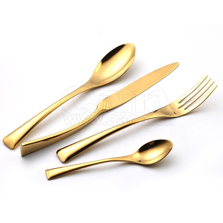 QANA EUROPE HIGH QUALITY 18/10 4PCS FLATWARE WITH GIFT CASE