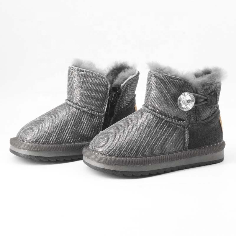Fashion Lovely Winter Warm sheepskin lambskin Shoes Infant Toddler Baby Boys Girls Boots booties Soft Newborn Bebe First