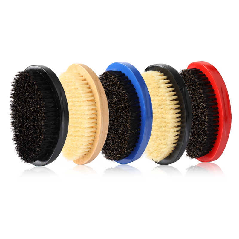 Wholesale Wooden with Black Walnut Wood Small Natural Travel Beard Brush with Black Walnut Wood