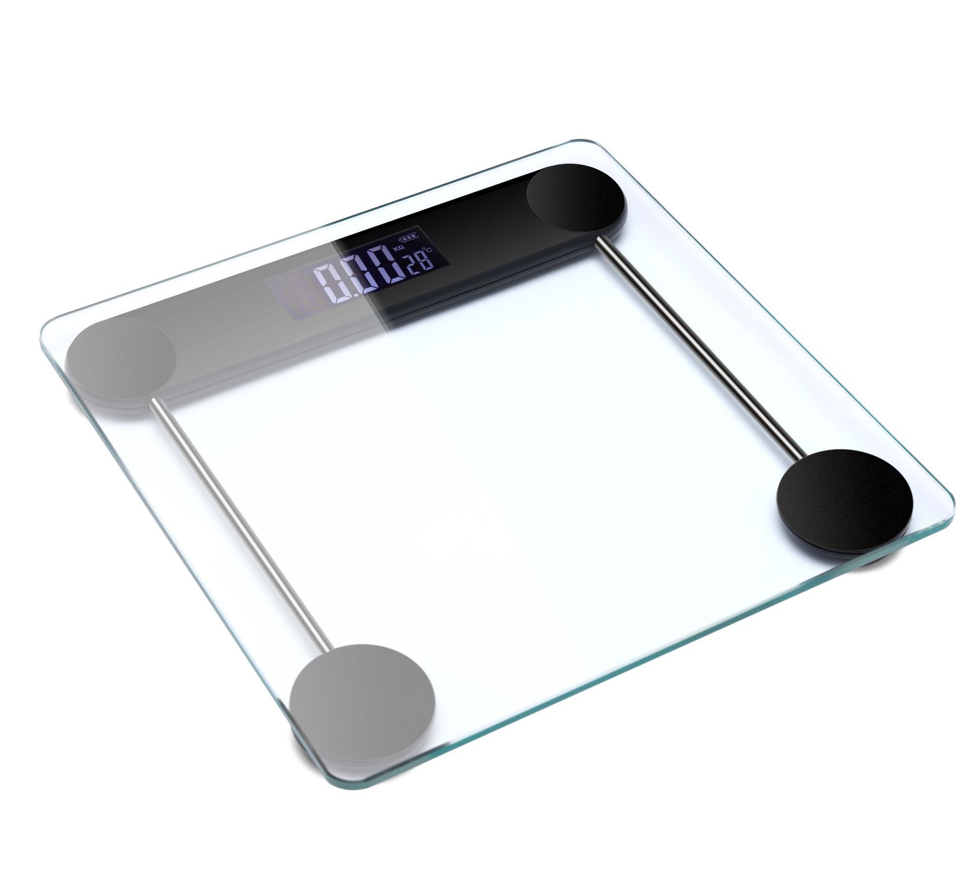 Custom Logo Personal Body Tempered Glass Waterproof Weigh Digital Bathroom Scales