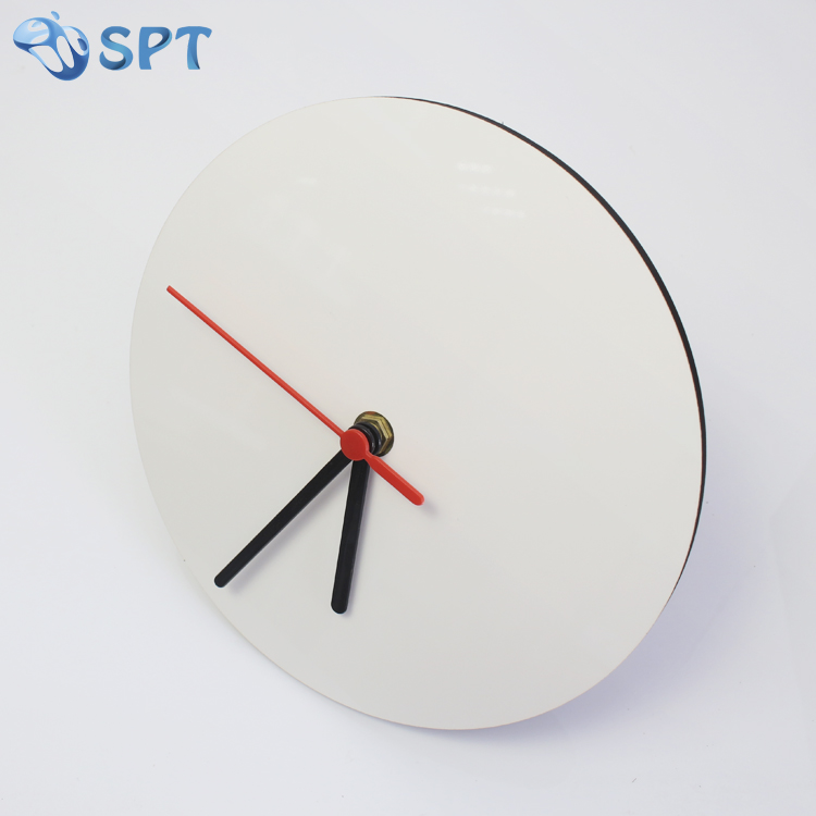 Custom printing blank MDF sublimation clock wall clock