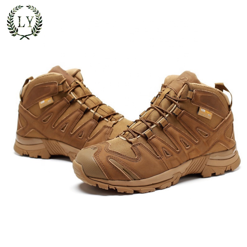 High Quality Brown Army Shoes Combat Man's Jungle Boots Military