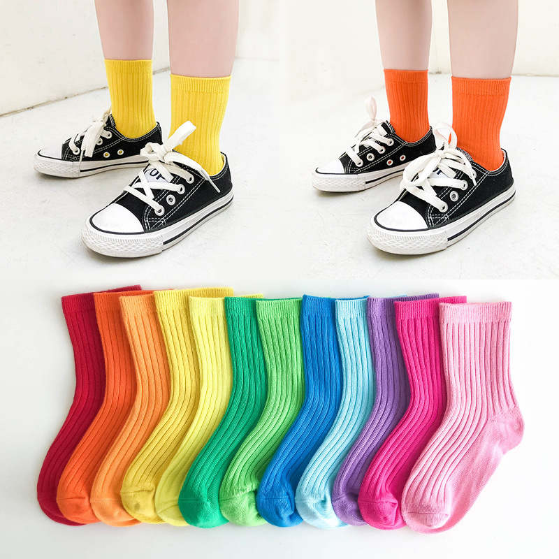 SS191 Happy Socks Infant Toddler Teens Colorful Sweat-Absorbent Short Socks
