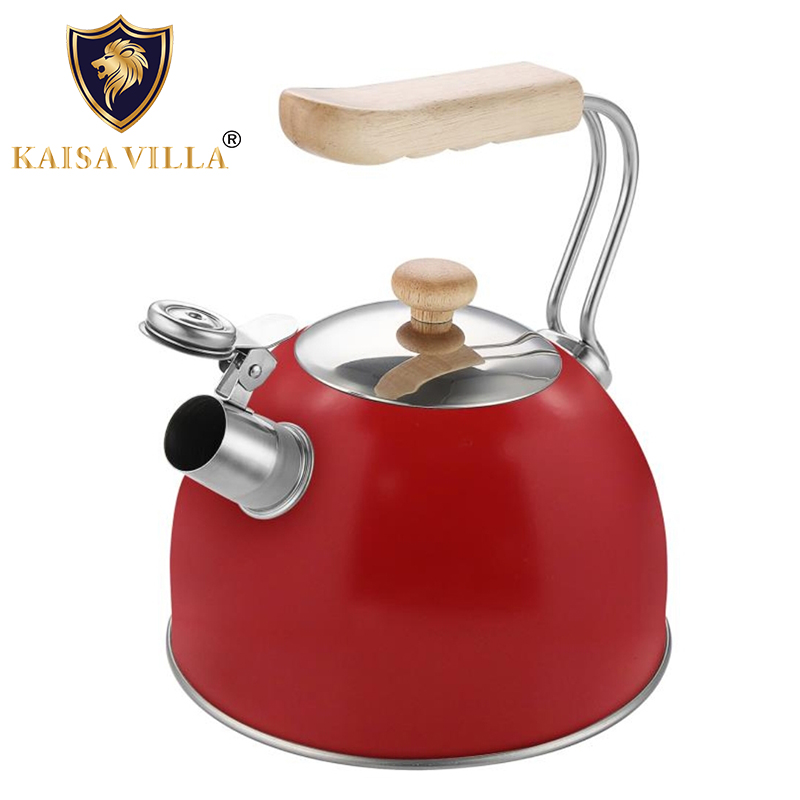 KAISA VILLA Hot Sale Whistle Kettle Price 2.5l Whistling Water Kettle Stainless Steel Whistling Tea Kettle