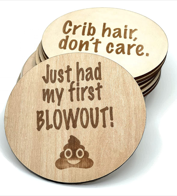 Factory Custom New Baby Announcement Sign Baby Milestone Cards Wood Gifts For Baby Shower