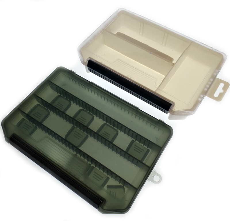 Fishing Tackle Boxes White Grey Color Plastic Storage Case S L Model Lure Hook Bait Box Organizer Boxes Fishing Tool Pesca
