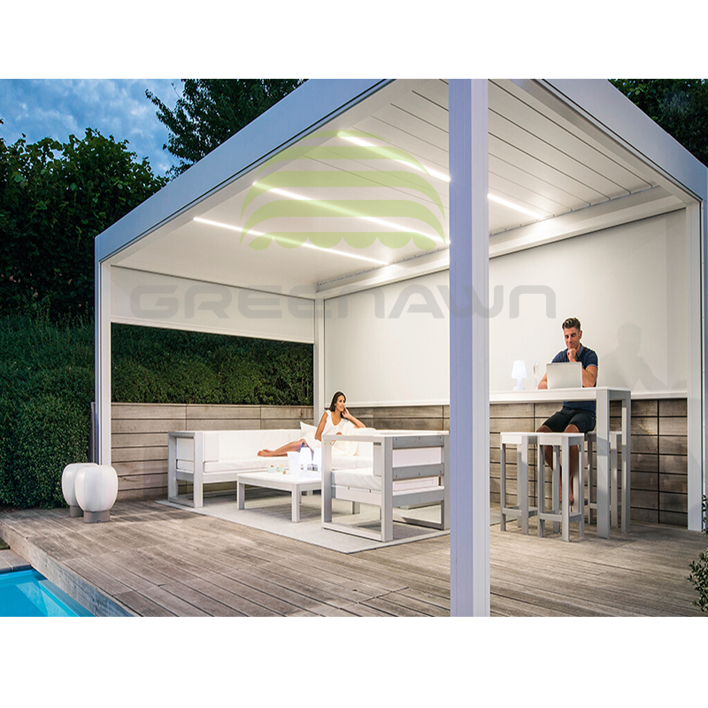 Family Garden Backyard Aluminum Outdoor Pergola Bioclimatica 3x3m