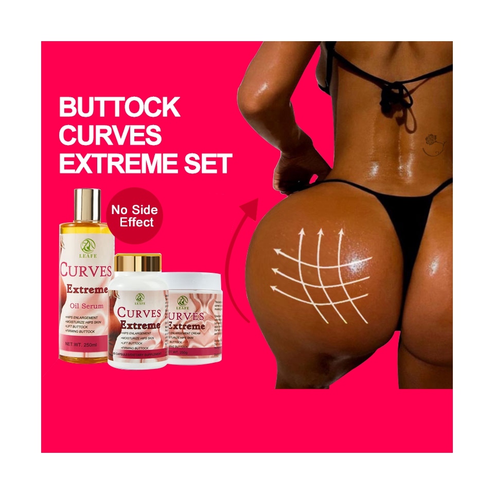 OEM/ODM Big Butt Enlargement Cream Oil Pills Set Aguaje Ultimate Maca Buttocks Hip Enlargement Oil Butt Lift Enhancement Cream