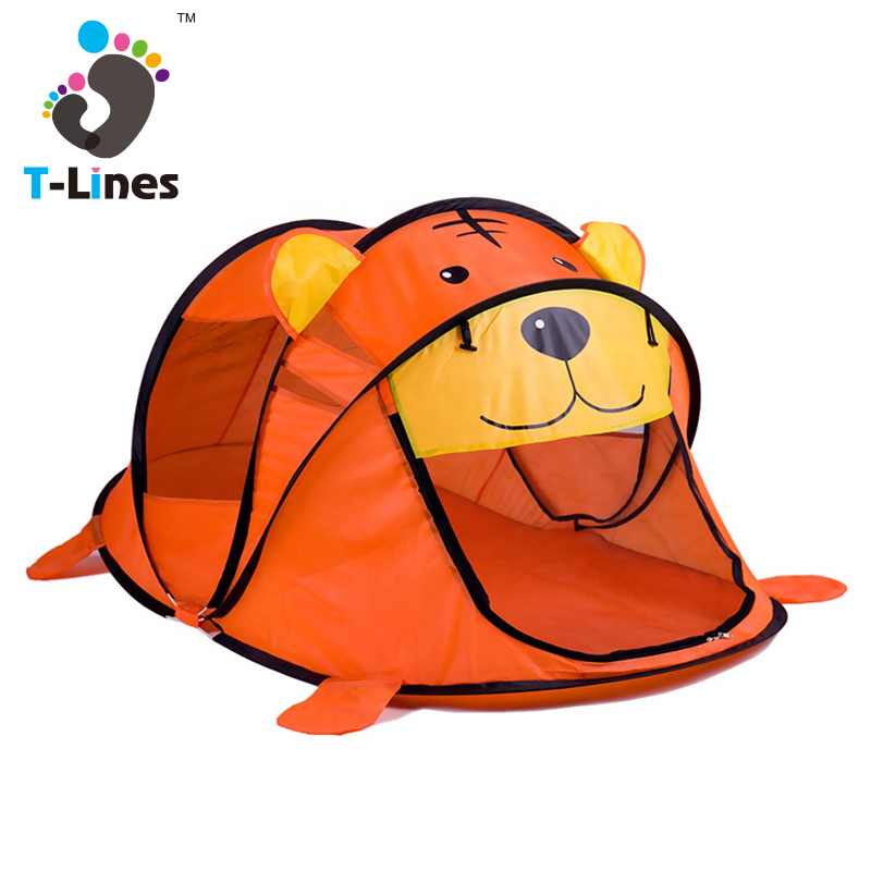 Cartoon tiger design children play game toy kids indoor tent