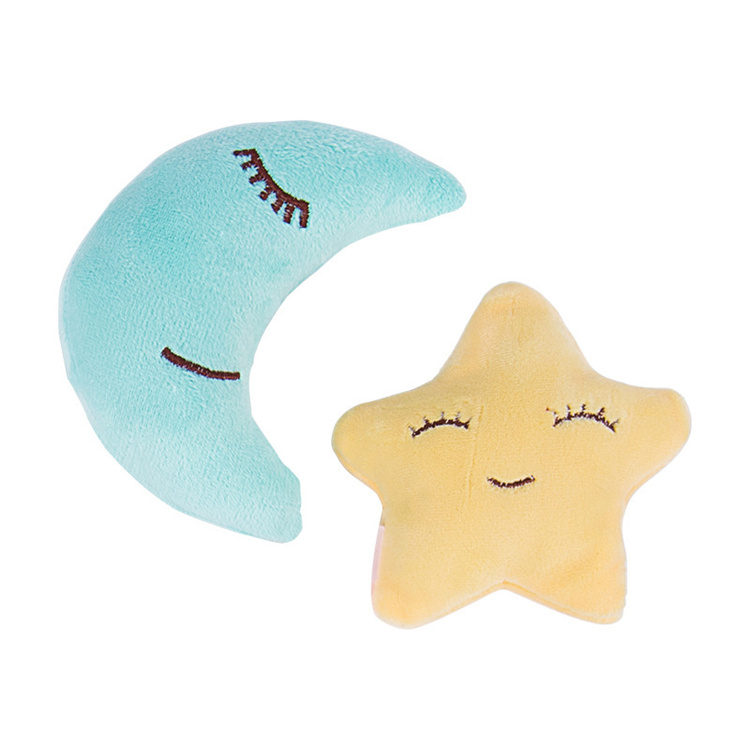 Hot-selling Fruit Moon Star Plush Stuffed Doll Set Toys for Pets Accompany Wholesale New Cute Soft Plush Dog Cat Squeaky Toy