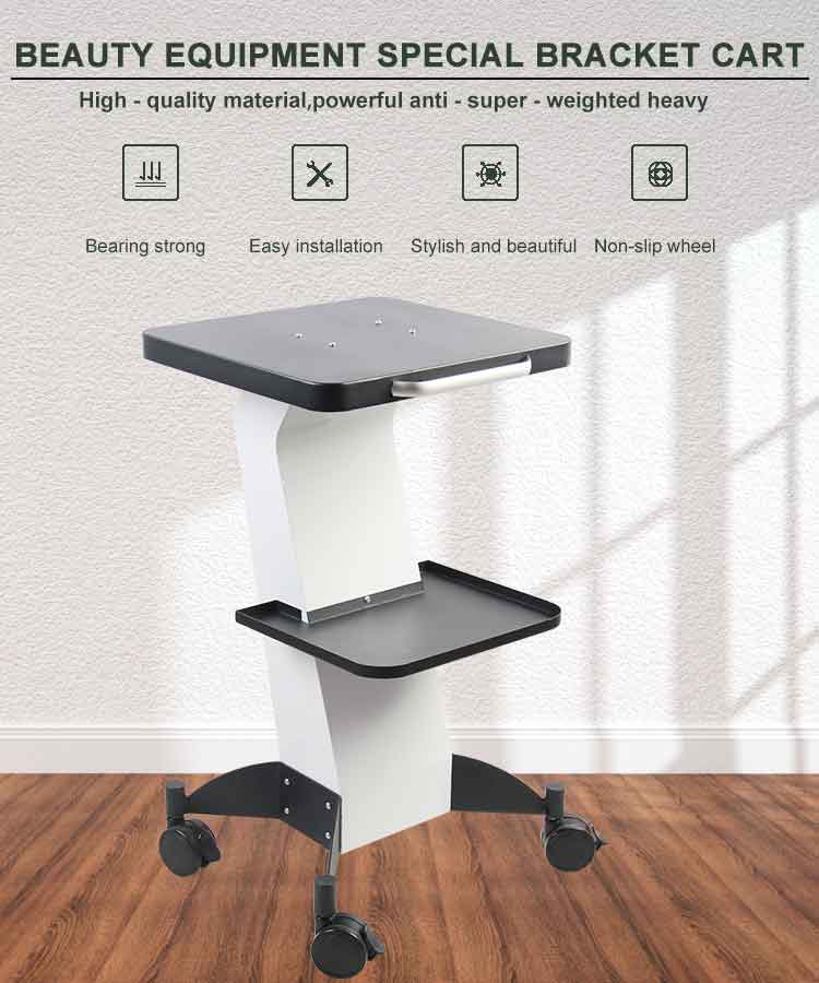Alibaba Trade Assurance 4-Wheel Portable Facial Beauty Machine beauty salon trolley equipment Salon Trolley