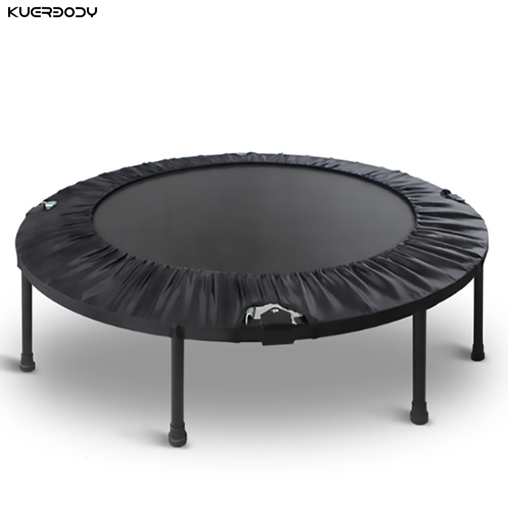 Производитель батутов KUER OEM, 50, 60 дюймов, Складной батут для прыжков в помещении и на улице, для фитнеса, для взрослых