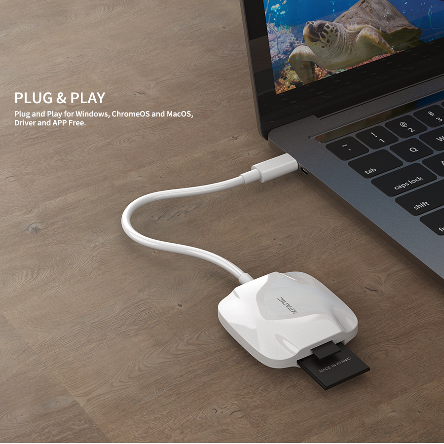 Микро-USB-C OTG адаптер для SDXC карты памяти SDHC, SD, MMC, RS-MMC и UHS-I карты, кард-ридер