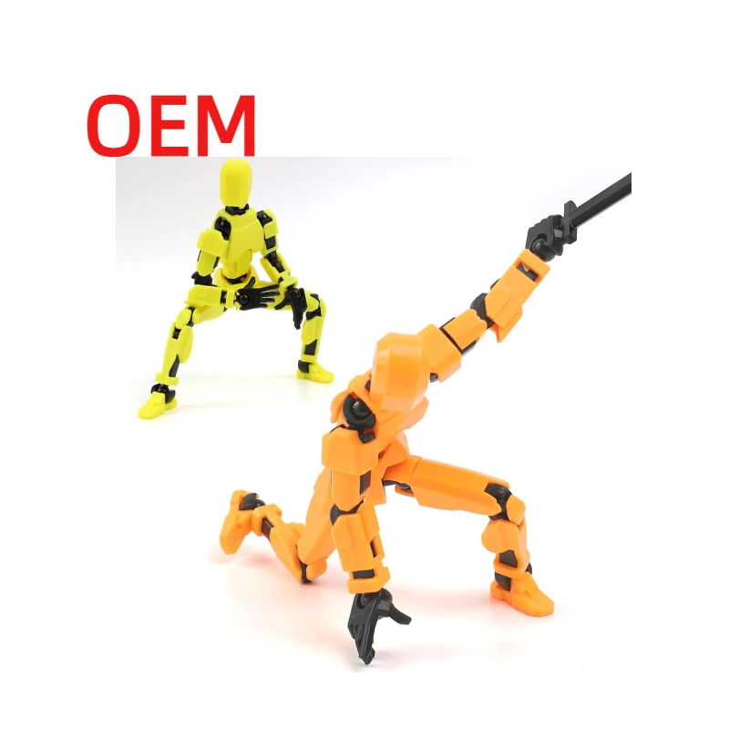 Wholesale Articulated Multi Joint Moving Doll Toy Movie Character Lucky Plastic Action Figure 3d Printed Robot Toy