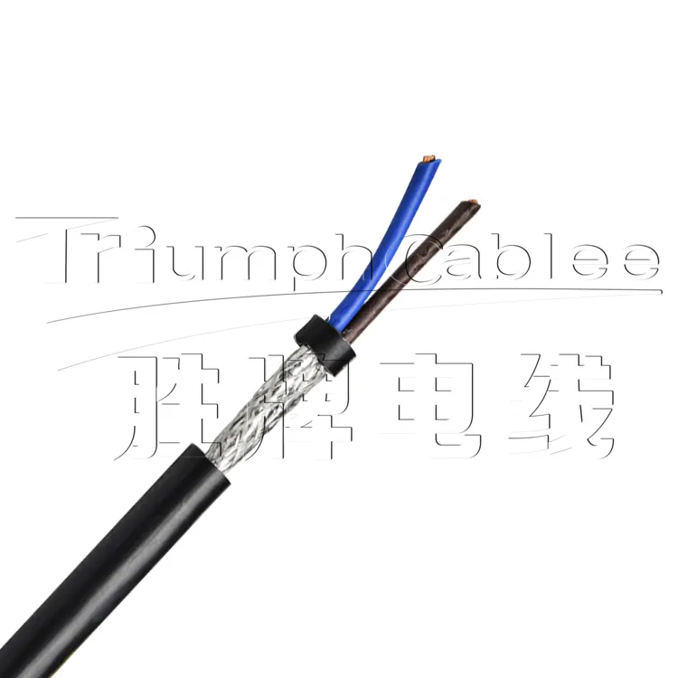 UL2464 E249743 Flexible PVC Insulated 2 Core Shielded Cable