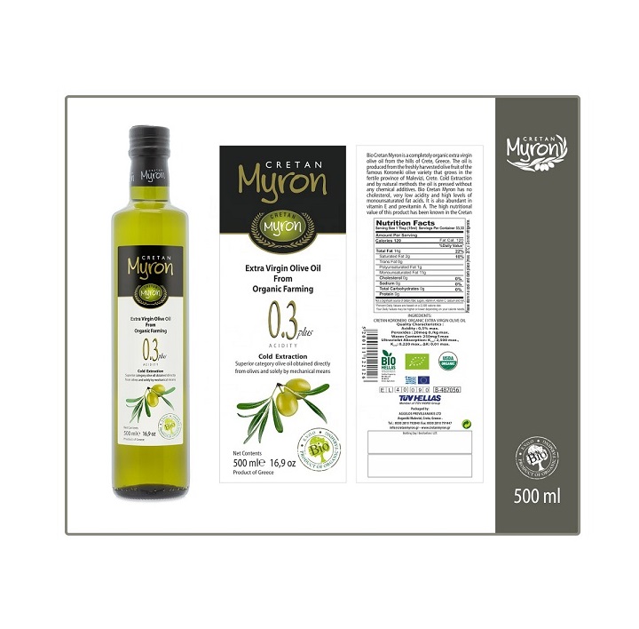 Горячая Распродажа, высококачественное оливковое масло cretan myron bio extra virgin