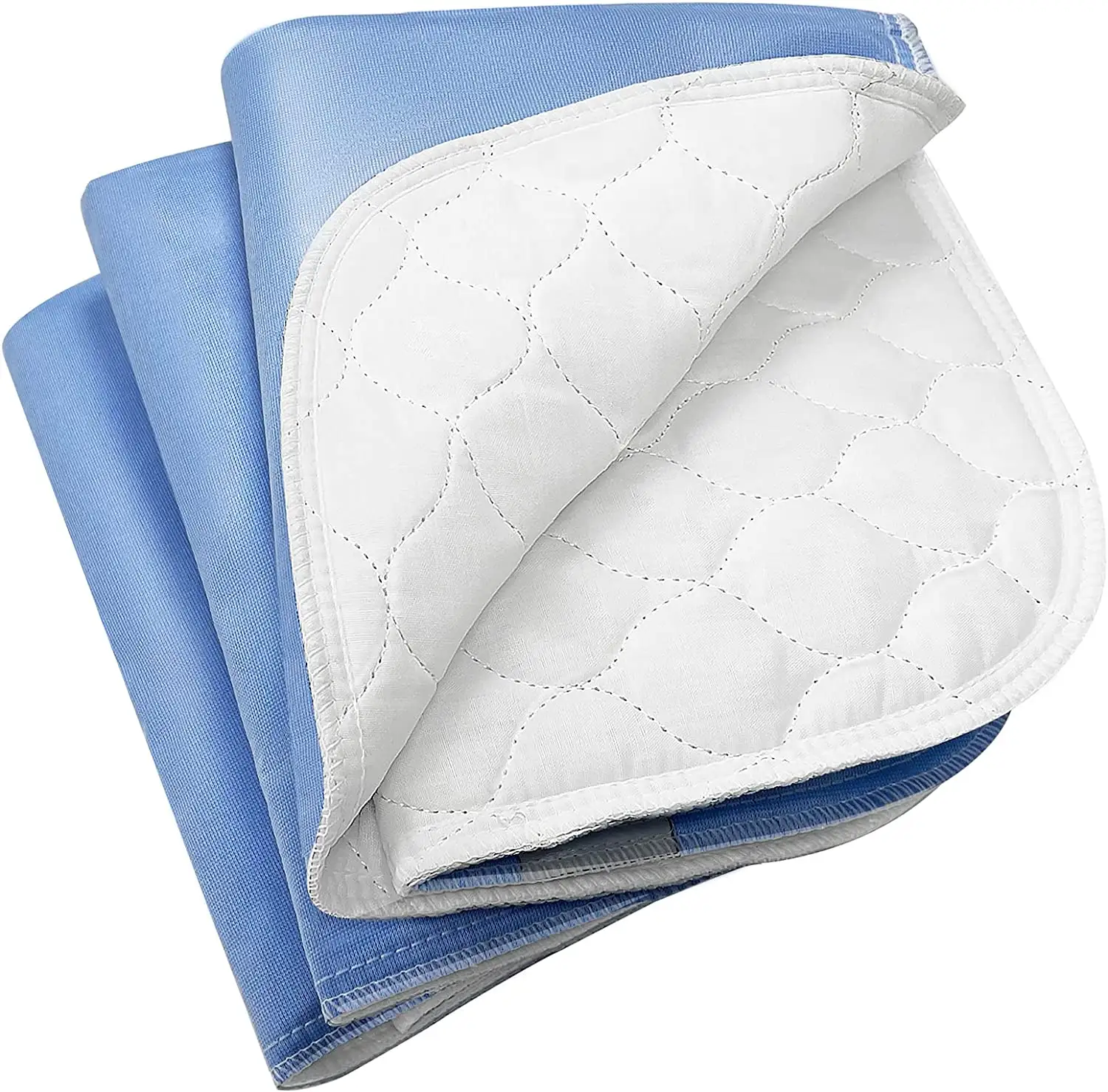 Wholesale Soft Quilted Washable Pee Pads Waterproof Heavy Absorbency Underpad Incontinence Bed Pad