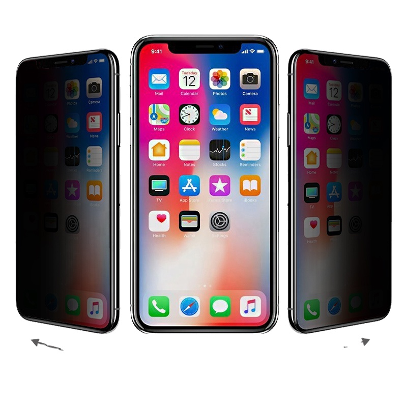 Лидер продаж 2023 года, антишпионское закаленное стекло для защиты экрана Iphone 11, 12, 13 Pro Max, Xs, Xr, X, слюдяное стекло