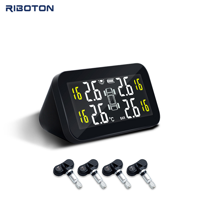 Good quality Tire Pressure Monitoring System 433.92 MHz Solar Panel Waterproof Wheel Parts Internal TPMS For Car