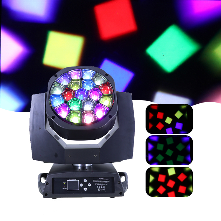 VLTG Bee Aura 19 шт. глазные светодиодные Подвижные Фары Rgbw Dmx 4 в 1, большие глиняные сценические огни