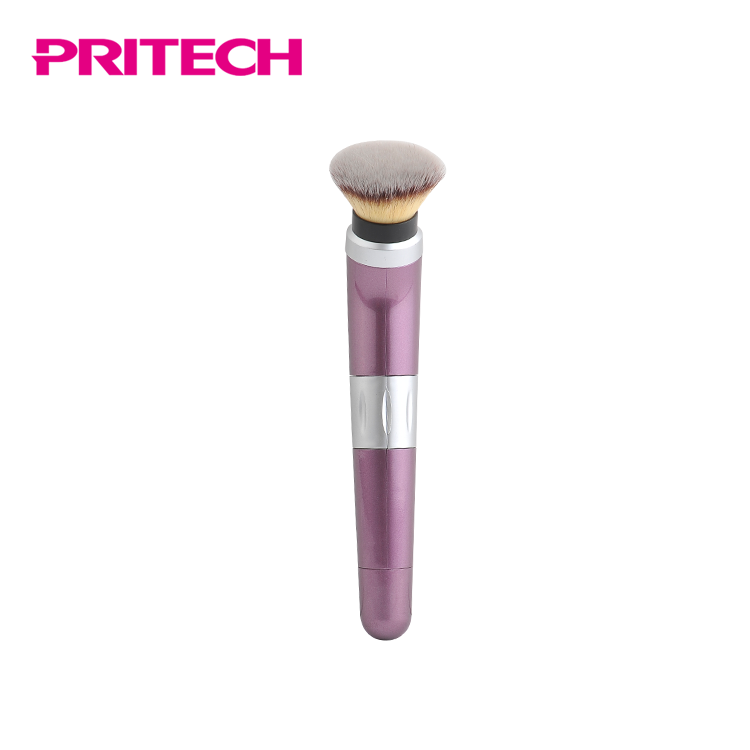 PRITECH Вращающаяся головка щетки электрического кистей для макияжа с ручкой в форме с эргономичной устройства
