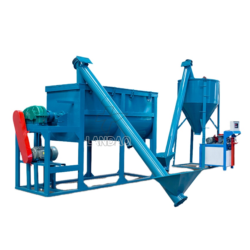 Mini Simple Dry Mortar Plaster Putty Powder Tile Adhesive Production Line Mixer Machine