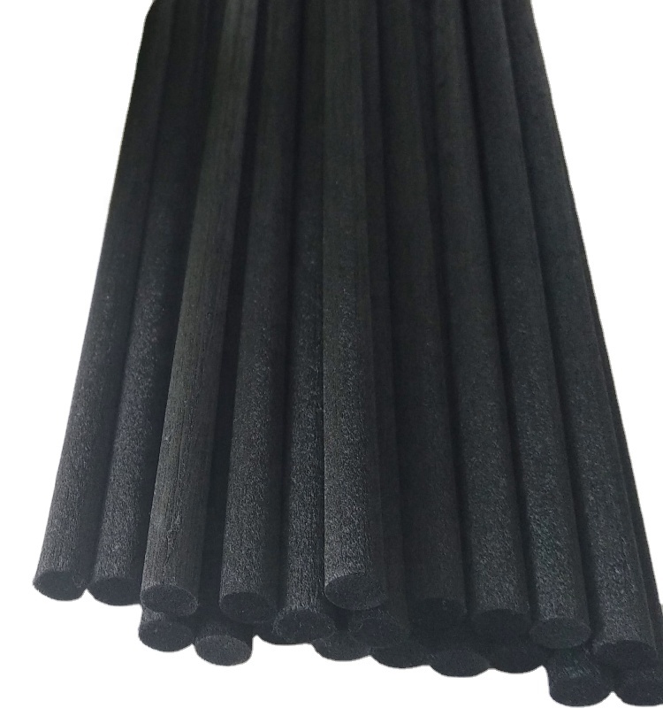 6mm 8mm Black Thickness Fiber Reed Stick Reed Diffuser Stick Air Freshener Perfume Refill Fiber Reeds