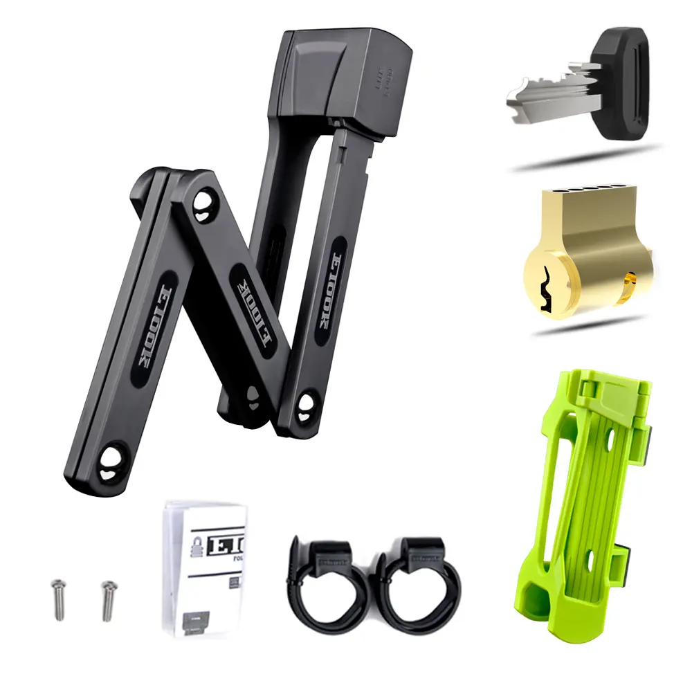 ETOOK Lightweight Mini Bicycle Lock High Security Foldable Lock Anti Theft Folding Bike Lock For Scooter