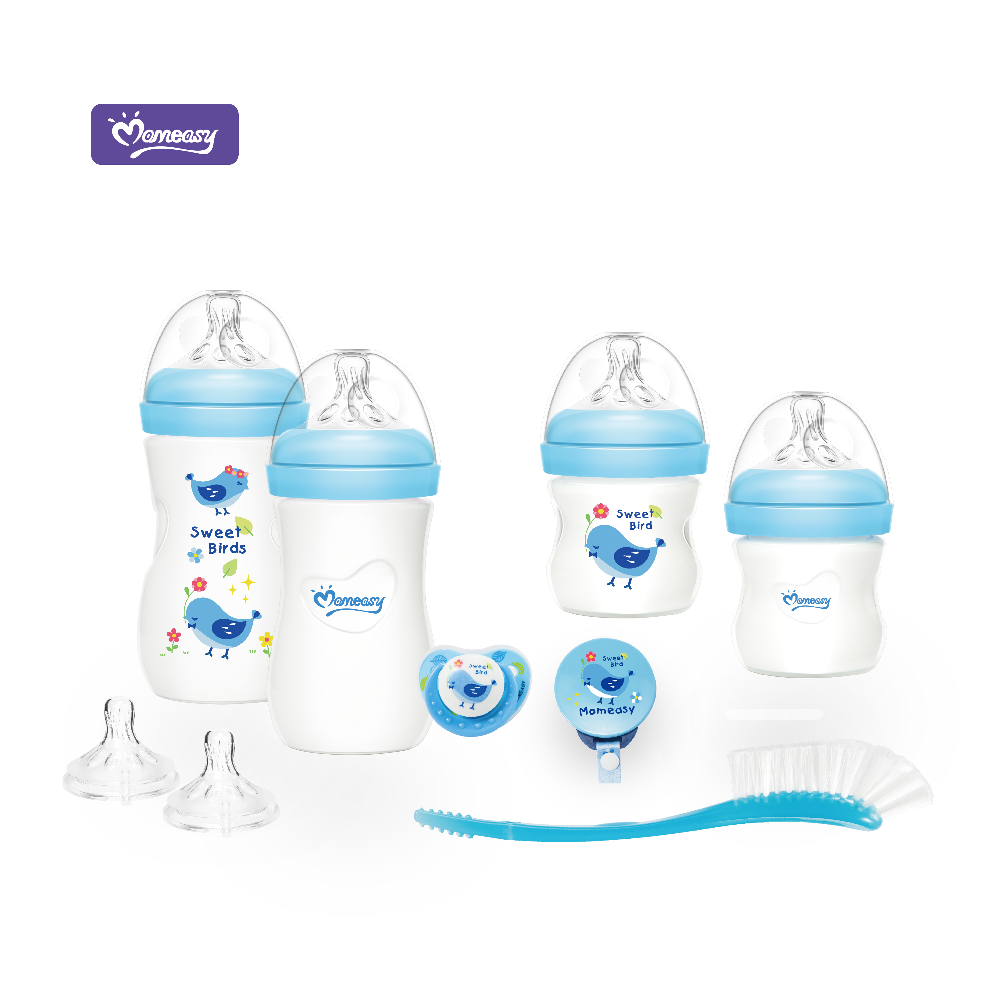 Бутылочка для кормления младенцев Momeasy, набор для новорожденных, минимальный заказ, одна коробка, Прямая поставка с завода