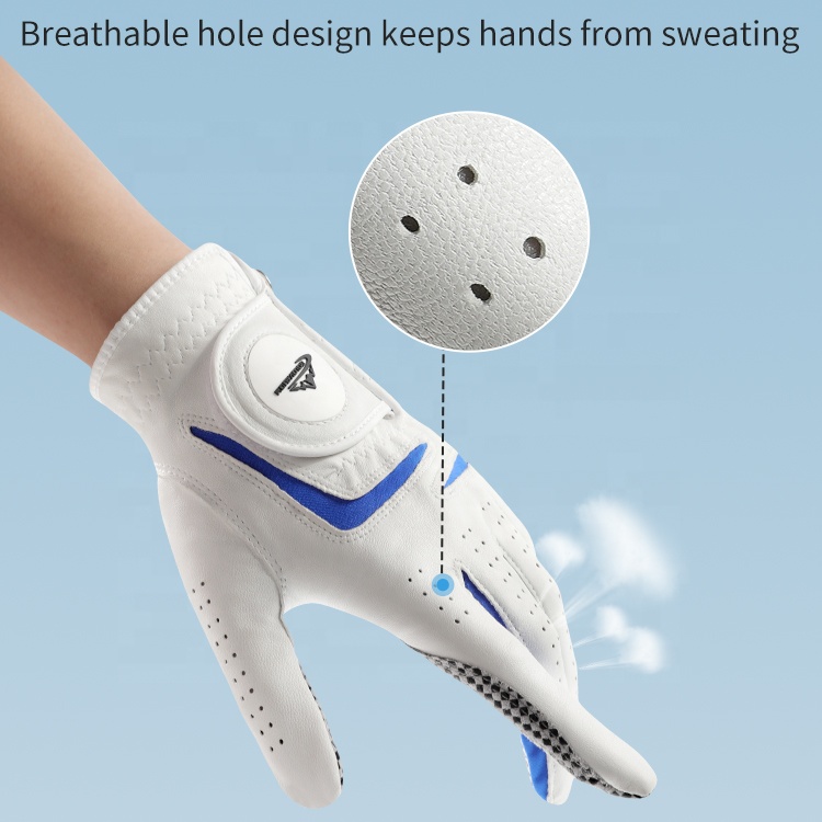 REXCHI XG56 Customized Logo High Quality Left Or Right Hand Gloves Men Unisex With Ball Marker Women Golf Gloves Korean
