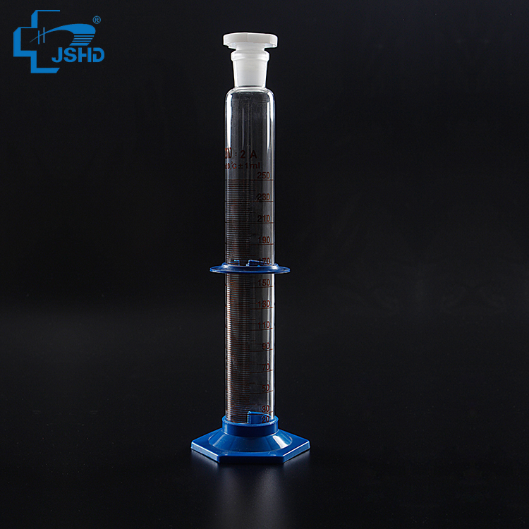 Customized Chemistry Laboratory Glass Measuring Cylinder with Scale