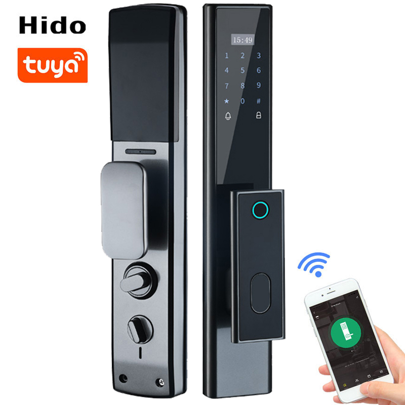 Автоматический замок Hido со сканером отпечатков пальцев, смарт-шлюз Zigbee, цифровой дверной замок без ключа