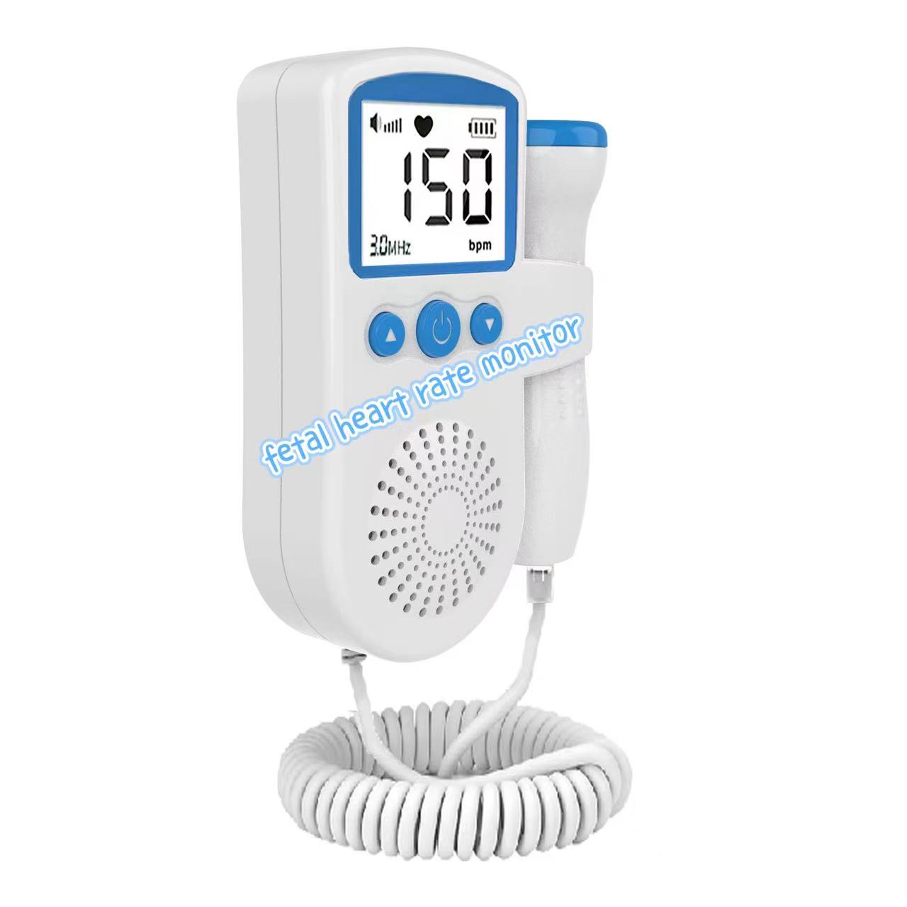 2024 fetal heart rate monitor Good Price pocket fetal doppler baby heart rate stethoscope monitor