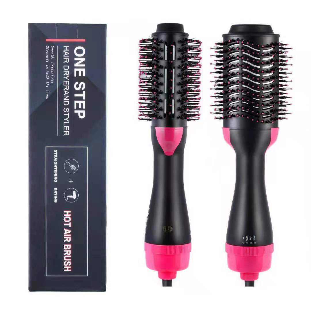 Multi-functional brush One Step Hair Dryer Styler hot style comb Curling Flat iron Dry rotating brush hot Air Brush