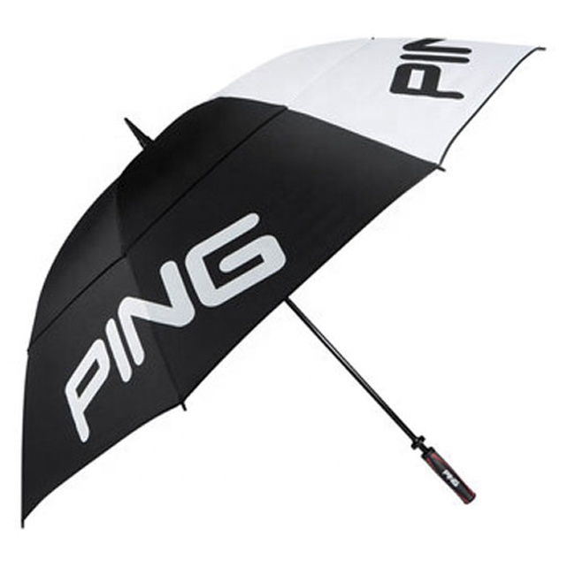 Ping brand custom design automatic wind vent strong ventilation wind resistance oversize windproof golf umbrella sale