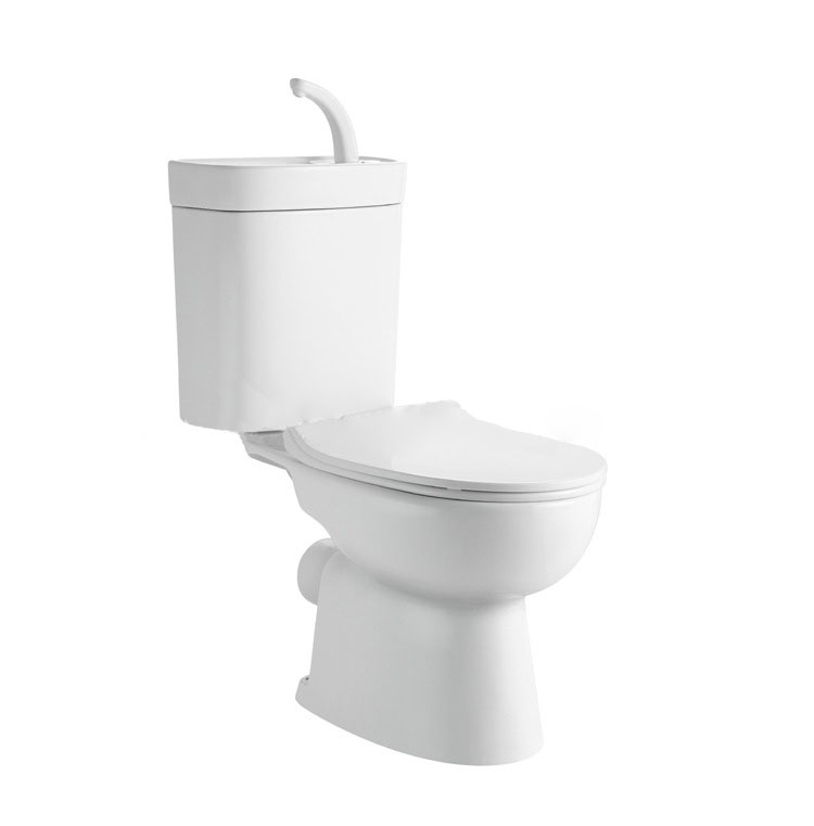 New bathroom floor mounted ceramic WC two piece toilets bowl for house