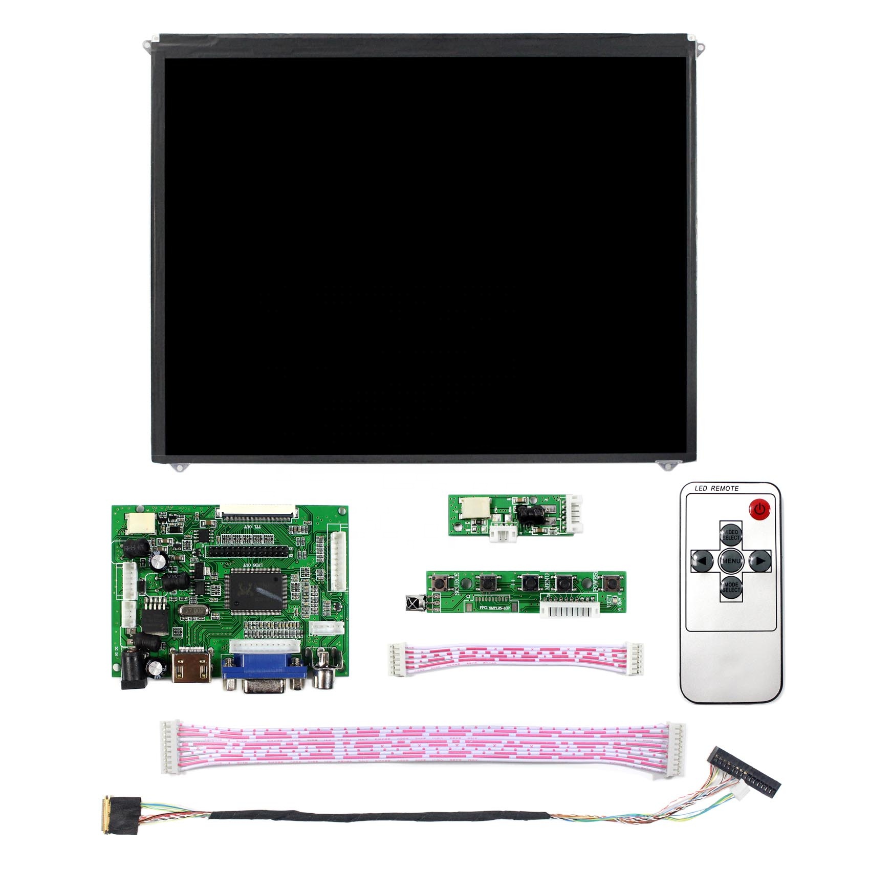 9,7 дюймовый IPS LCD 9,7 дюймов 1024x768 экран с HD MI + VGA + 2AV ЖК-контроллер