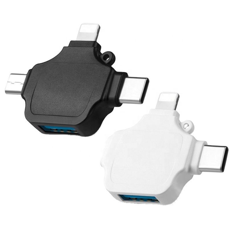 Высококачественный usb otg адаптер 3 в 1 с зарядным портом для Android,U-диск