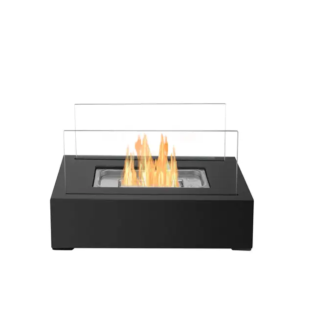 Ventless Indoor Ethanol Alcohol Fire Pit Stainless Steel Tabletop Fireplace