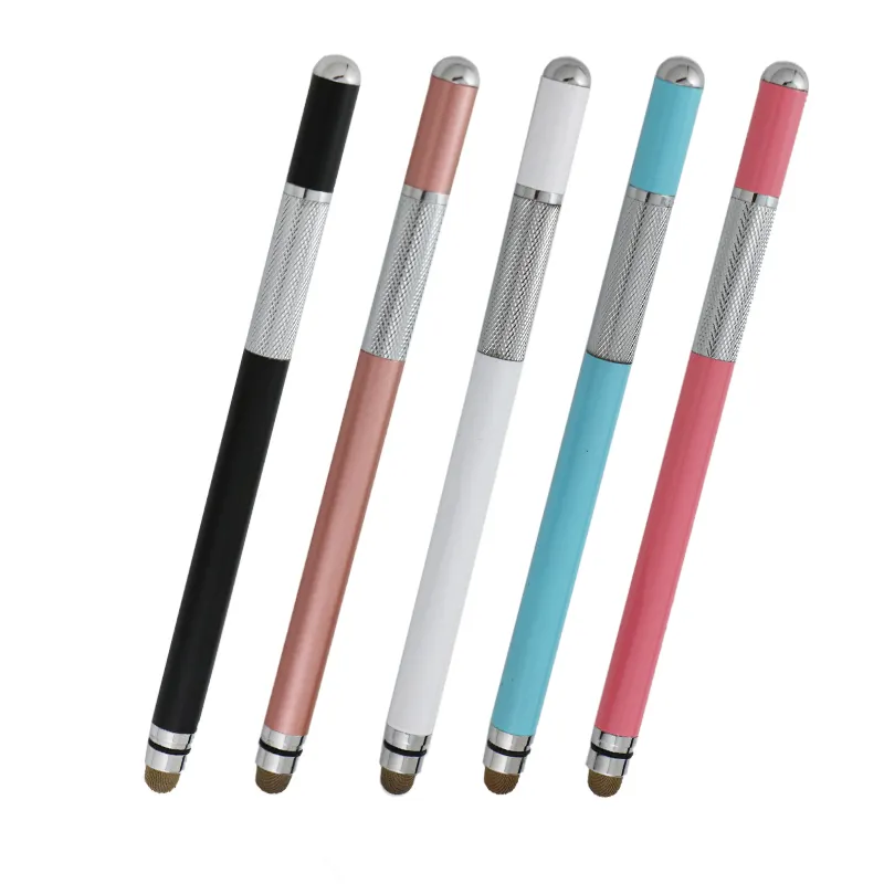 Double Sides Precision Disk Stylus Pen 2 in 1 Fiber Disk Sucker Capacitive Disc Touch Screen Cellphone Tablet PC Pen Stylus