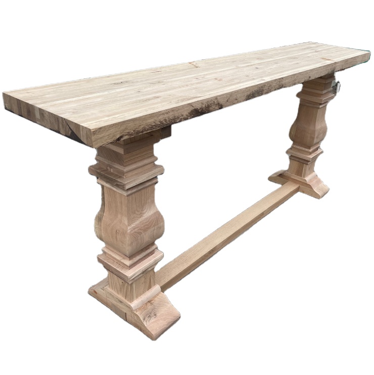 Vintage Rustic Wood Farm Wedding Bar Table for Party