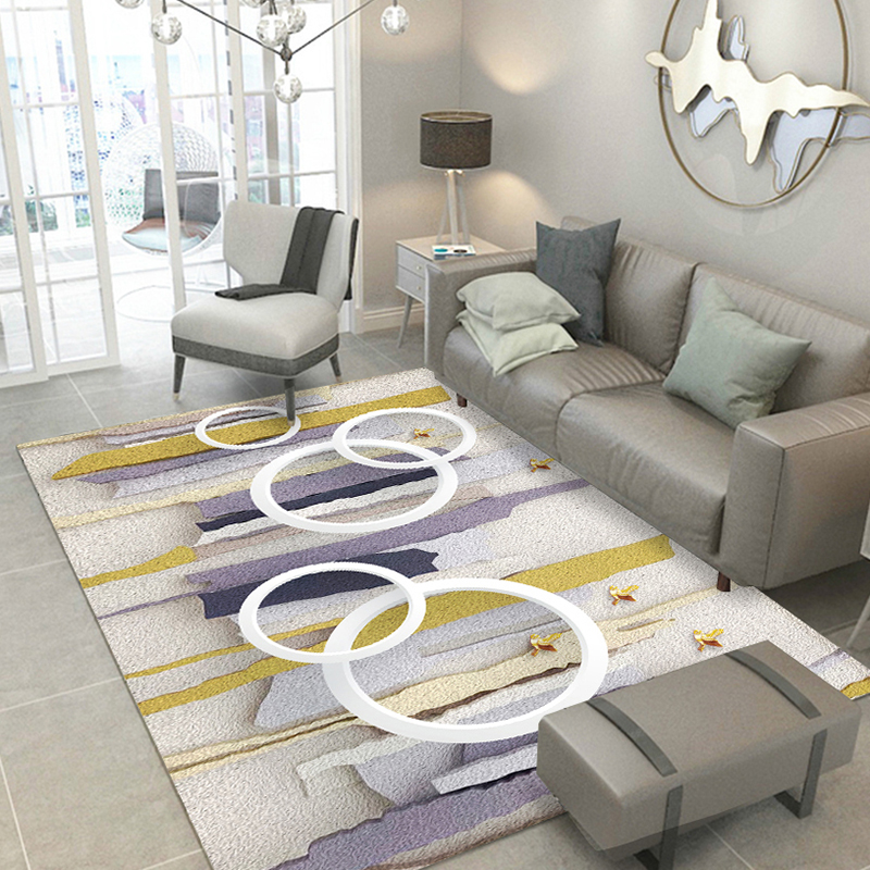 New Design Carpet Puzzle Floor Geometric Rug Carpets For Living Room Bedroom Using 200X300