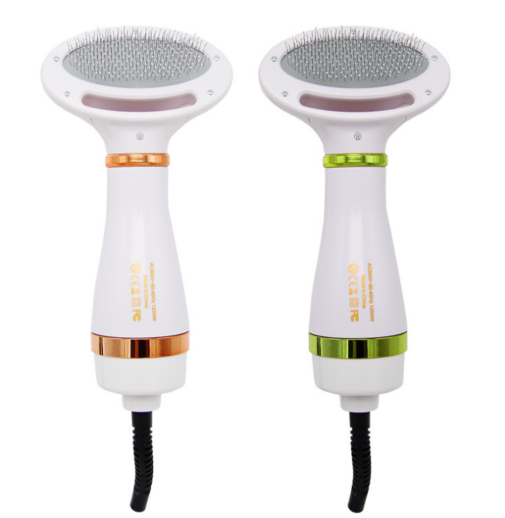 Best Seller Electric Pet Brush 2 In 1 Electric Pet Grooming Dryer Pet Grooming Two Temperature Adjustment Cat Dog Hair Dryer